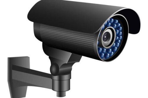 CCTV Camera. Security Surveillance System. Vector Isolated Illustration